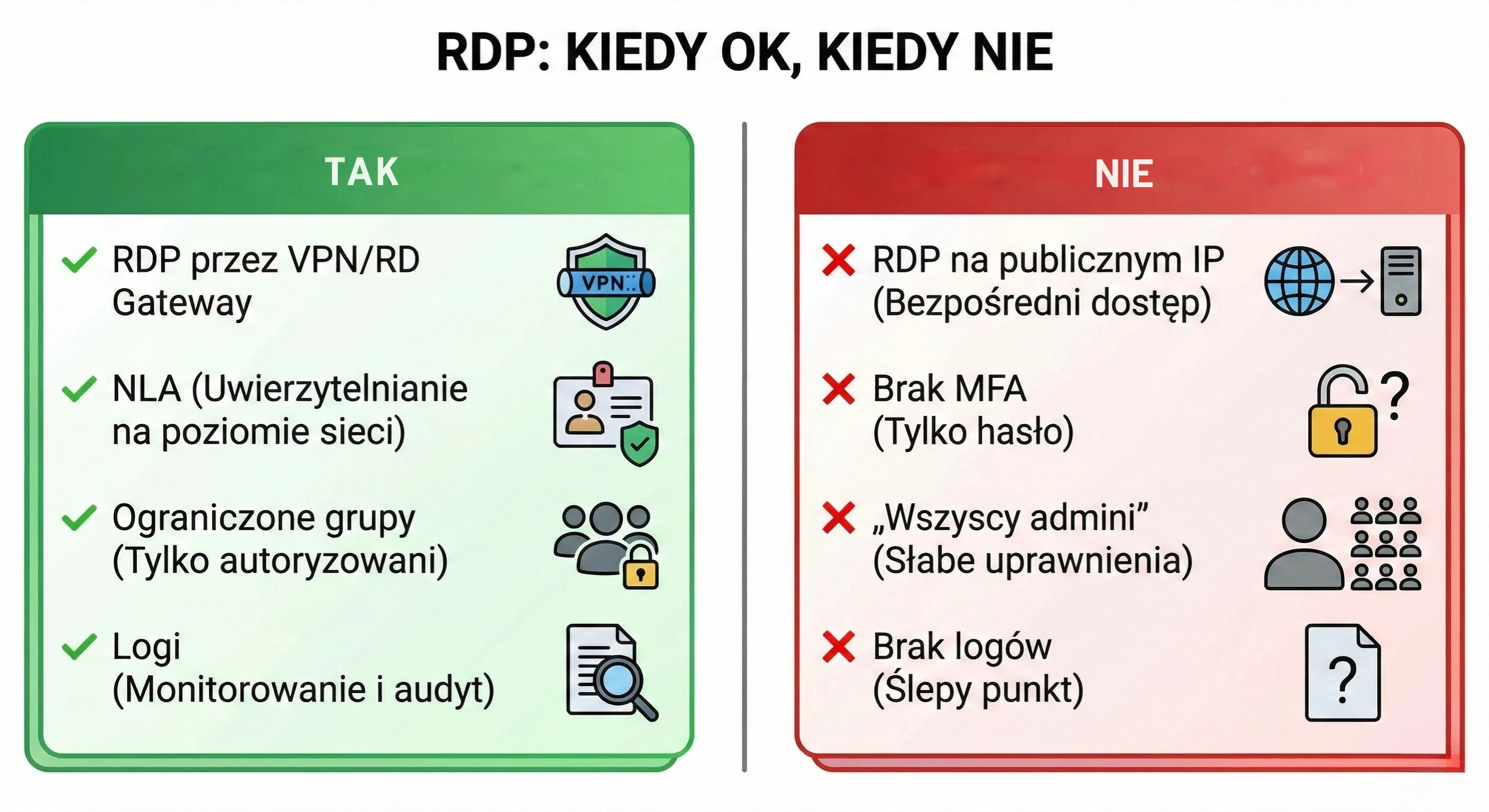 Zdalny dostęp, MFA, bezpieczeństwo dostępu zdalnego